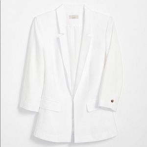 3/4 Sleeve White LOFT Blazer Size 4